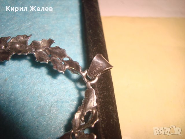 СТАРО АРТ ДЕКО ВИНТИДЖ УКРАШЕНИЕ СРЕБРО 800 с МНОГО ПЕЧАТИ ЮВЕЛИРНА ИЗРАБОТКА РЯДЪК ПЕНДАНТ 26335, снимка 15 - Антикварни и старинни предмети - 34854639