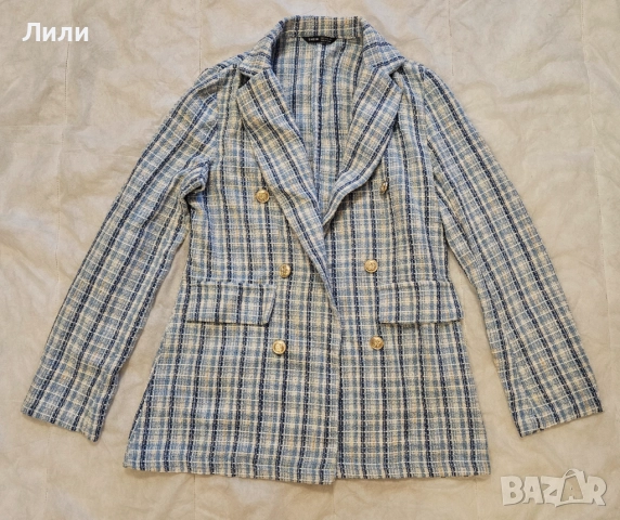 Дамски кариран блейзър, снимка 2 - Сака - 52185830