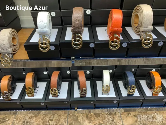 колани от естествена кожа в кутия gucci 