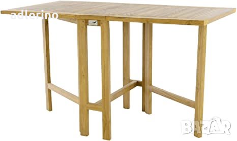 Супер практична дървена сгъваема маса, сгъваема маса за тераса 130х65 см,  тик в Градински мебели, декорация в гр. Айтос - ID34142093 — Bazar.bg