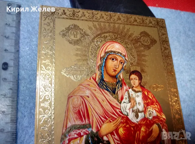 ПРЕСВЕТА БОГОРОДИЦА с МЛАДЕНЕЦА КРАСИВА ИЗТОЧНОПРАВСЛАВНА ИКОНА 47639, снимка 8 - Икони - 47908829