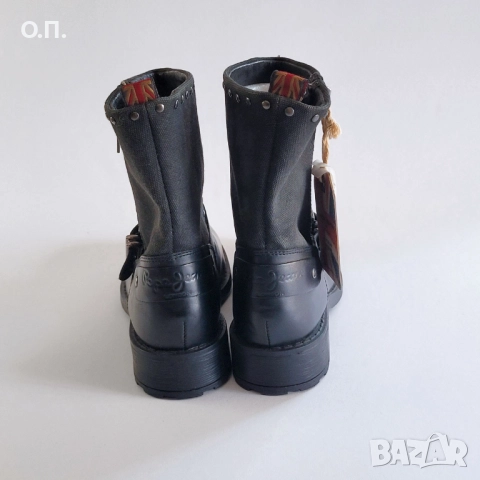 Pepe Jeans дамски боти, естествена кожа 38, снимка 8 - Дамски боти - 51640053