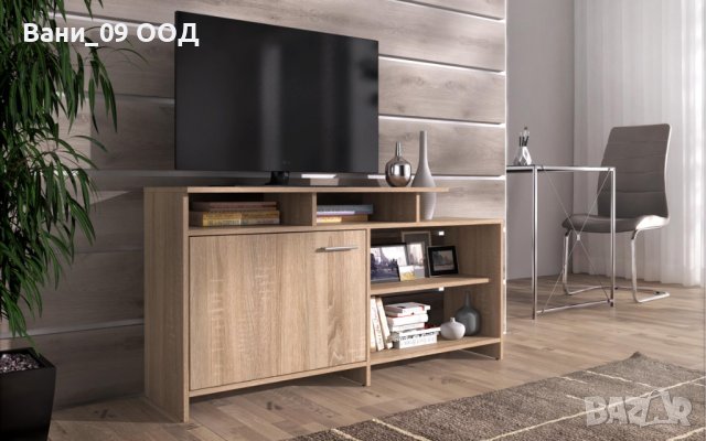 Шкаф за ТВ с етажерки и шкаф, снимка 1