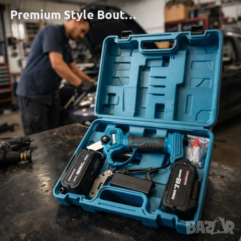 Комплект акумулаторна ножица 3" и резервен нож 36V 8A, снимка 5 - Други инструменти - 53800928