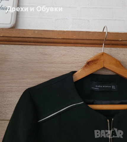 Черен издължен блейзър ZARA , снимка 6 - Сака - 51677831