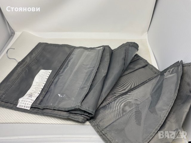 Икеа Висящ органайзер за чанти, тъмно сив, 39x93 см, снимка 7 - Закачалки - 41839902