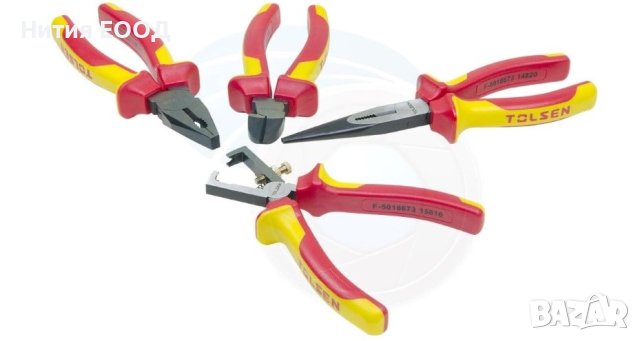 Комплект изолирани клещи Tolsen VDE, 1000V, 4 бр., снимка 7 - Клещи - 41415107