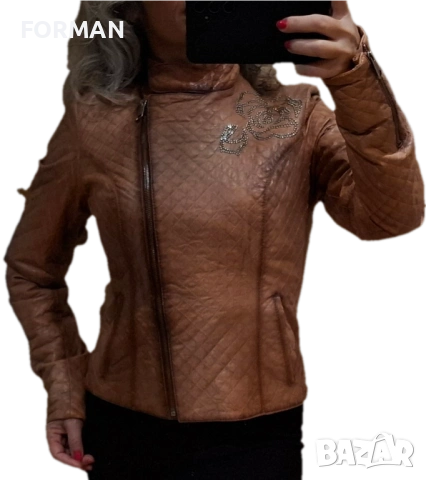 Яке от естествена кожа, снимка 7 - Якета - 53830961