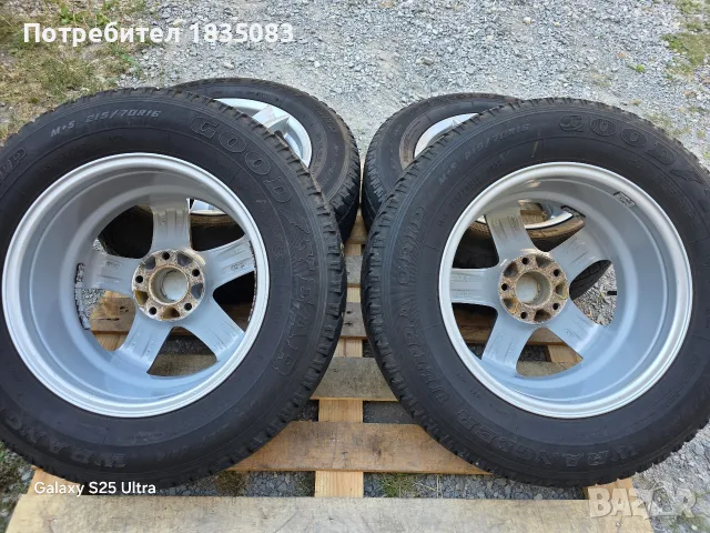 Лети джанти 16ки 5х115 Anzio + гуми 215/70/16 GoodYear, снимка 9 - Гуми и джанти - 55878458