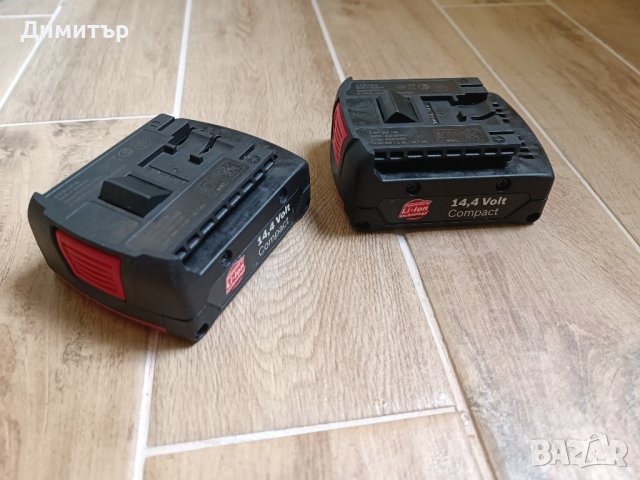 Bosch 14.4V 1.3 Ah батерия 2 бр., снимка 1