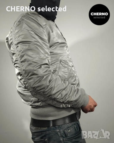Яке бомбър ALPHA INDUSTRIES MA-1 – размер L•M – отлично състояние, снимка 4 - Якета - 52977206