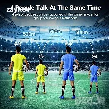 EJEAS V4C Bluetooth слушалка Интерком за рефер, 4-посочна комуникационна система, снимка 2 - Bluetooth слушалки - 49265380