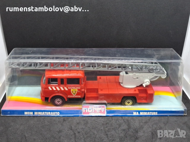 Berliet - пожарна, Norev, 1:43, снимка 7 - Колекции - 53632252