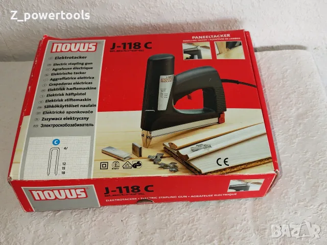 Електрически такер Novus J-118 C Electronic – Перфектно състояние, снимка 6 - Такери - 56057758