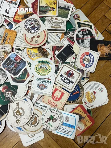 Колекция винтидж подложки за бира предимно немски, снимка 2 - Колекции - 48443545