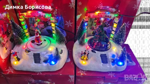 Магическа Коледна въртяща декорация със светлини, снимка 6 - Други - 47540580