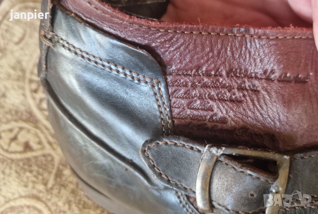 Мъжки кожени боти Bugatti  размер 44, снимка 2 - Мъжки боти - 41968605