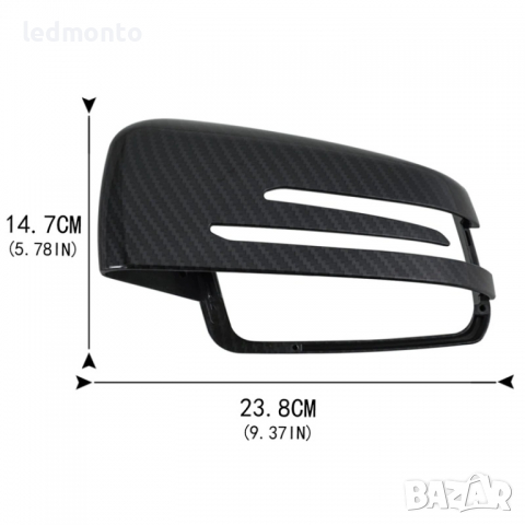 Карбонови капаци за огледала мерцедес w212 E-класа W204 E W176 W246 Mercedes, снимка 7 - Части - 36481756