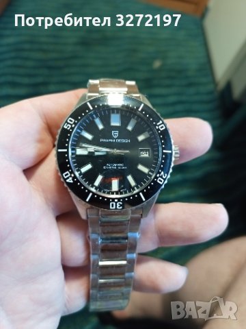 PAGANI DESIGN DIVER'S автоматичен часовник с Японски маханизъм SEIKO NH35,стъкло сапфир,водоустойчив, снимка 6 - Мъжки - 41683099