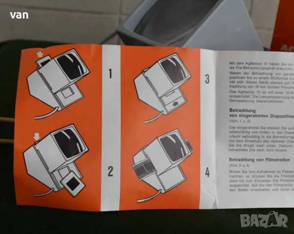 Диаскоп Agfa, снимка 7 - Други ценни предмети - 49510683