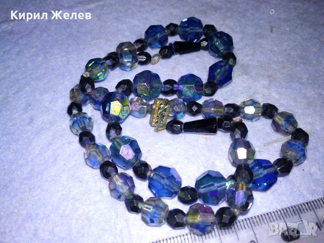 СТАРО АР ДЕКО РЕТРО КОЛИЕ ОГЪРЛИЦА ФАСЕТИРАН БОХЕМСКИ КРИСТАЛ МАЙСТОРСКА РЪЧНА ИЗРАБОТКА 75181, снимка 14 - Антикварни и старинни предмети - 41838657