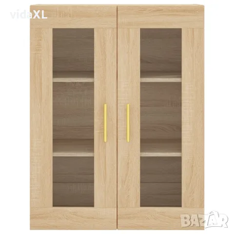 vidaXL Висок шкаф, дъб сонома, 69,5x34x180 см, инженерно дърво, снимка 6 - Бюфети - 56146760