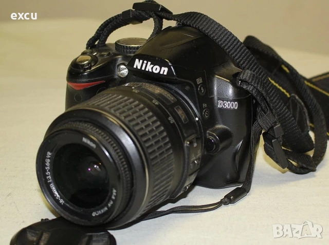 Фотоапарат Nikon D3000 + обектив Nikkor AF-S 18-55 VR