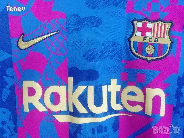 FC Barcelona Nike оригинална тениска фланелка трети екип 2021/2022 Барселона , снимка 3 - Тениски - 41766082