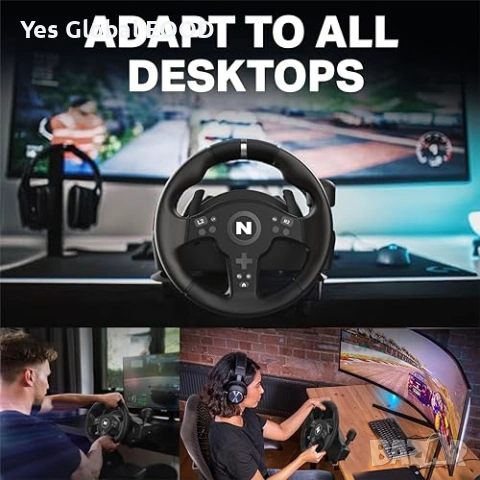 NITHO Drive Pro V200 Волан с педали 270° PS/Xbox, снимка 11 - Други игри и конзоли - 53644327