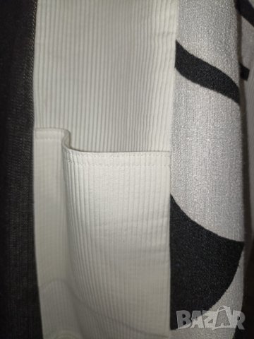 Ecole de couture L-Ефектна пола стил пачуърк в черно и бяло , снимка 7 - Поли - 41900045