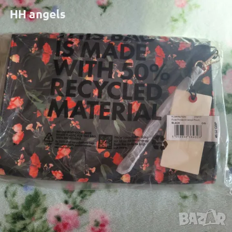 Ted Baker  марков нов  флорален клъч с етикети, снимка 4 - Чанти - 47344518