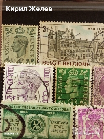 Стари пощенски марки от цял свят смесени БЕЛГИЯ, АМЕРИКА, ИНДОНЕЗИЯ за КОЛЕКЦИЯ ДЕКОРАЦИЯ 51566, снимка 4 - Филателия - 53218754