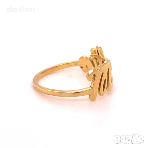 Златен дамски пръстен 1,93гр. размер:49 18кр. проба:750 модел:36311-1, снимка 3 - Пръстени - 53045772