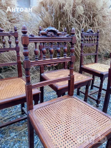 Антични столове - Хенри II -Франция , снимка 4 - Антикварни и старинни предмети - 49852214