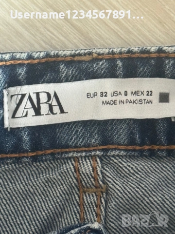 Mom fit Zara eur32, снимка 4 - Дънки - 52461732