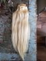 Индийска коса на клипси 140гр. 51см. 100% естествена коса! 60, снимка 1 - Аксесоари за коса - 34171133
