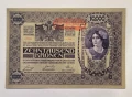 Австрия 10000 крони 1918 г. хоризонтален печат, снимка 1