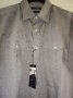 Мъжка риза с къс ръкав в цвят тъмен люляк размер M 15 лв., снимка 5