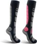 ANQFZQE Дамски ски чорапи от мериносова вълна 4-7