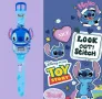 Стич Stitch Лило 3D детски часовник прожектор , снимка 5