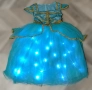 Светеща детска рокля с LED светлини в стил принцеса Жасмин, снимка 7