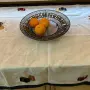 Бяла нежна покривка за маса с бродирани, снимка 5