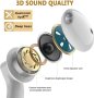 Безжични слушалки Bluetooth 5.0,IPX5 Водоустойчиви,стерео 3D звук с дълбок бас за iPhone/Android/, снимка 3