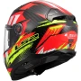 Каска LS2 FF811 Vector II Carbon Tantic Helmet – Red/Yellow, снимка 2