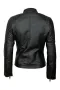 Дамско кожено яке черно 4202, снимка 12