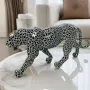 Творческа Ръчно изработена статуя от Смола-Леопард, снимка 4