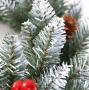 Голям коледен венец, декориран с изкуствени елхови шишарки, 50см, снимка 3