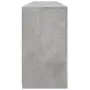 vidaXL Сайдборд с LED светлини, бетонно сив, 162x37x67 см, снимка 8