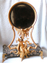 старинно огледало с позлата, снимка 1 - Антикварни и старинни предмети - 44518493