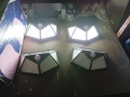 100 LED 4бр Соларни Лампи Водоустойчиви IP65 PIR Сензор за Слънчеви Лампи за Градина - Бяла Светлина, снимка 1